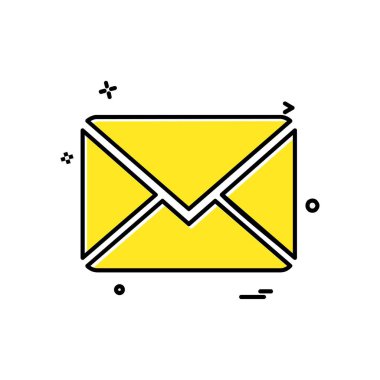 İleti simge tasarlamak vektör