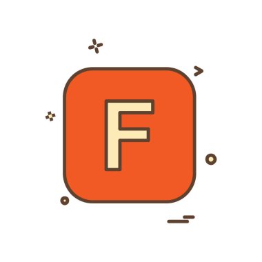 İngilizce alfabe simge tasarlamak vektör 