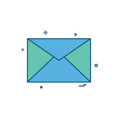 Mesasges simge tasarım vektörü 