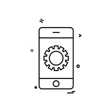 Akıllı telefon simge tasarlamak vektör 