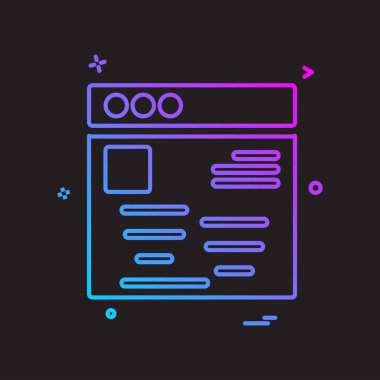 Web düzen simge tasarlamak vektör