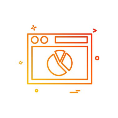 Web yerleşim simgesi tasarım vektörü