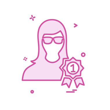 Erkek avatar simge tasarlamak vektör