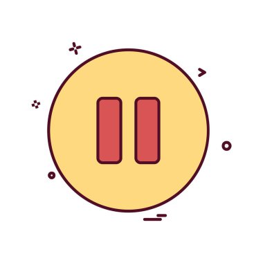 Simge tasarım vektörünü duraklat