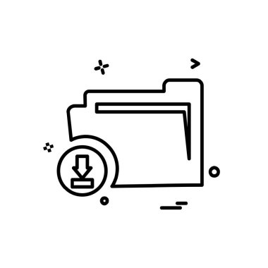 Klasör simge tasarlamak vektör