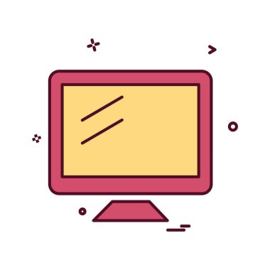 Bilgisayar simgesi tasarım vektörü