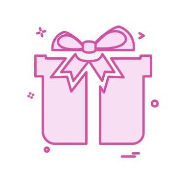 Giftbox simge tasarlamak vektör
