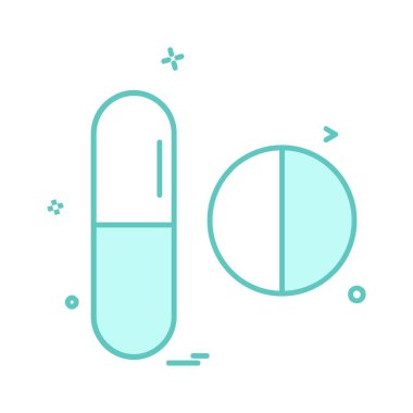 Tıbbi simge tasarım, renkli vektör çizim