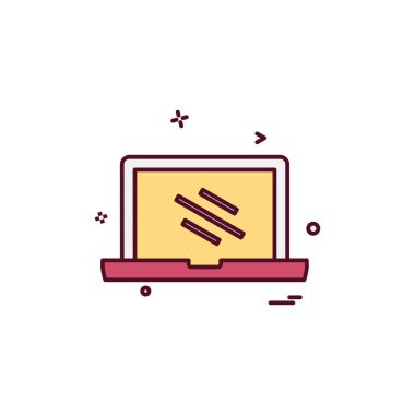 Bilgisayar Teknolojisi simgesi tasarım vektörü