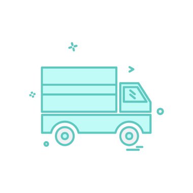 Kamyon simgesi tasarım vektörü