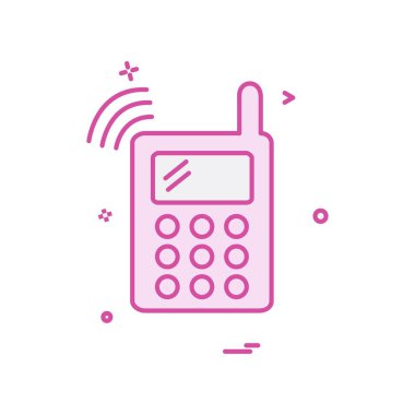 Mobil simge tasarım vektörü