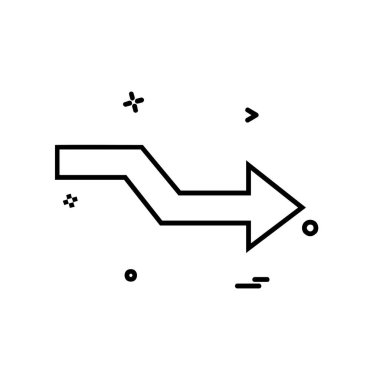 Sağ ok simge tasarlamak vektör