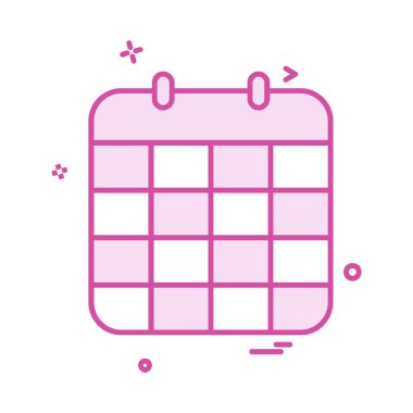 Takvim simgesi tasarım vektörü