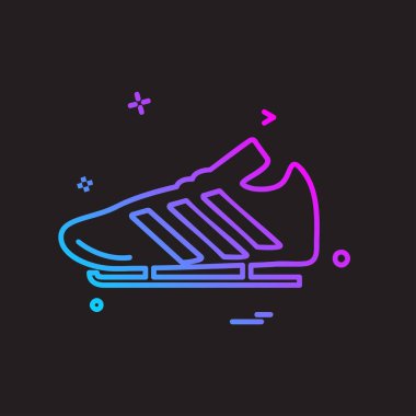 Spor simge tasarlamak vektör 