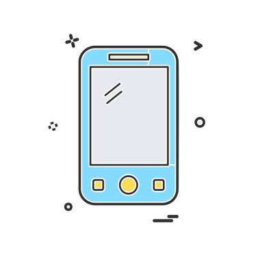 Telefon simgesi tasarım vektörü