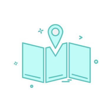 Navigasyon simgesi tasarım vektörü