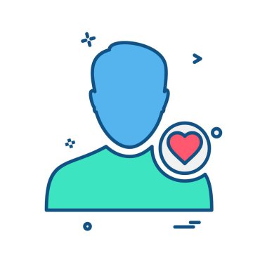 Avatar erkek simge tasarım vektörü