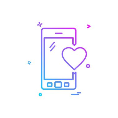 Akıllı telefon simge tasarlamak vektör 