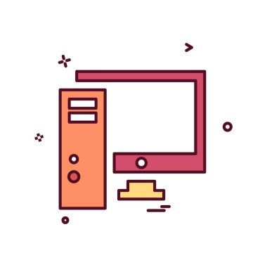 Bilgisayar simgesi tasarım vektörü