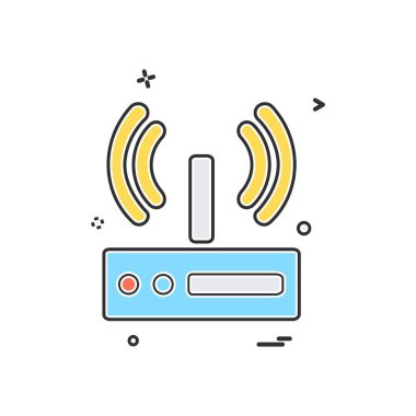 Wifi simge tasarım vektörü