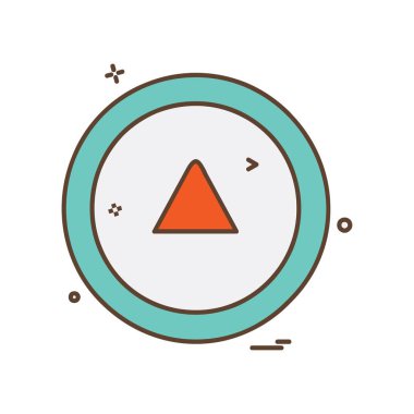 Ok simgesi tasarım vektörü