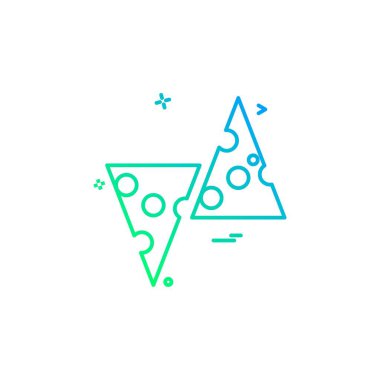 Gıda simgesi tasarım vektörü