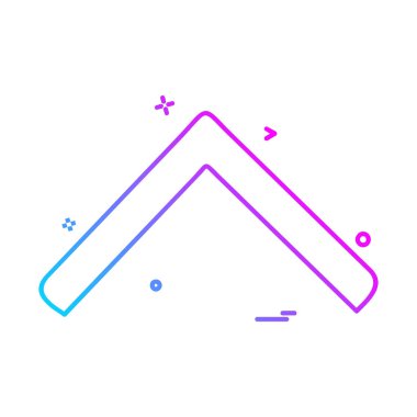 Yukarı ok simgesi tasarım vektörü