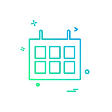 Takvim simge tasarlamak vektör 