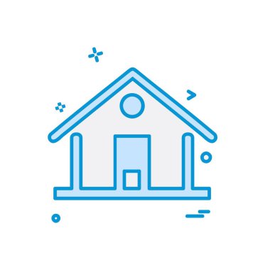 Ev simgesi tasarım vektörü