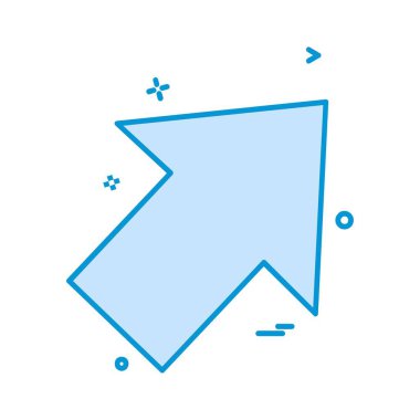 Ok simgesi tasarım vektörü