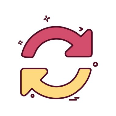 Ok simgesi tasarım vektörü