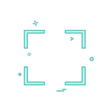 Simge tasarım vektörüne odaklan