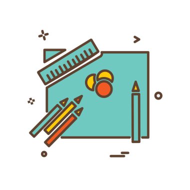 Eğitim simge tasarlamak vektör