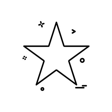 Yıldız simgesi tasarlamak vektör 