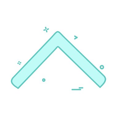 Yukarı ok simgesi tasarım vektörü