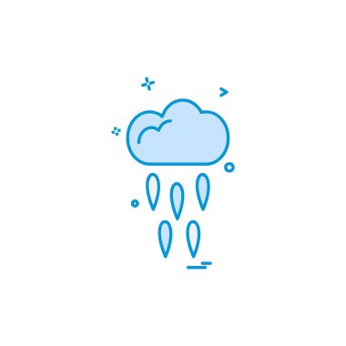 Yağmur simgesi tasarım vektörü