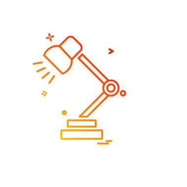 Masa lambası simge tasarlamak vektör 