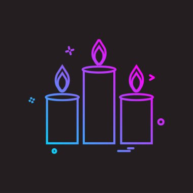 Mumlar simge tasarlamak vektör