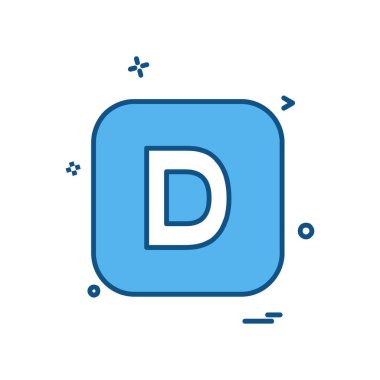 İngilizce alfabe simge tasarlamak vektör 