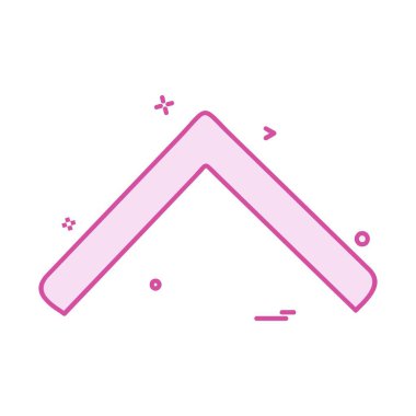 Yukarı ok simgesi tasarım vektörü