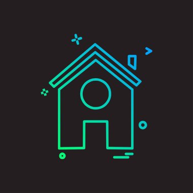 Ev simgesi tasarım vektörü