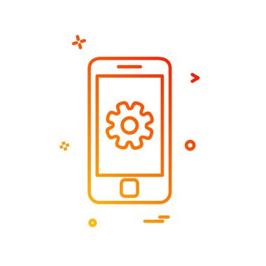 Telefon Ayarları simge tasarım vektörü 