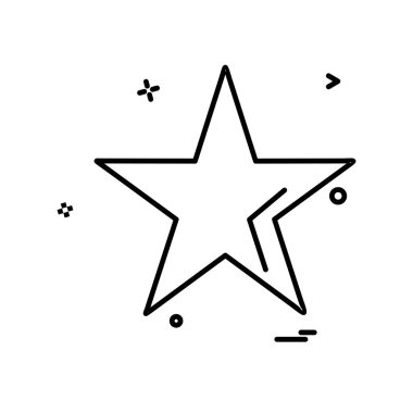 Beyaz arka plan üzerinde yıldız daire basit simgesi