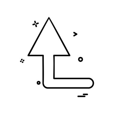 Ok simgesi tasarım vektörü