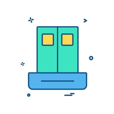 Dolap simge tasarlamak vektör