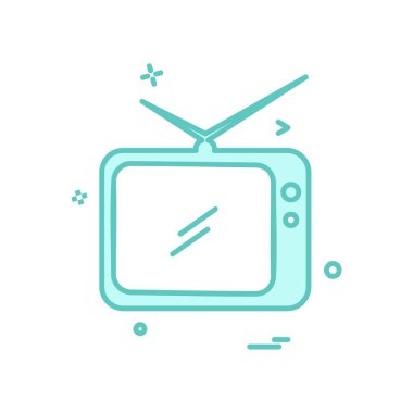 TV simgesi tasarım vektörü