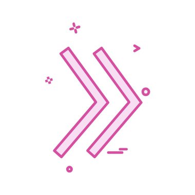 Ok simgesi tasarım vektörü