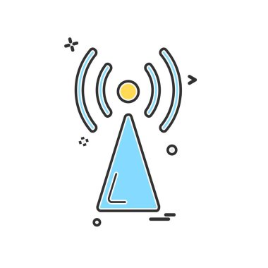 Wifi simge tasarım vektörü