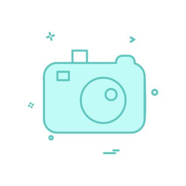 Kamera simgesi tasarım vektörü