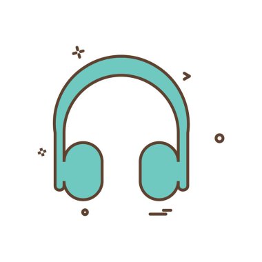 Müzik simge tasarlamak vektör